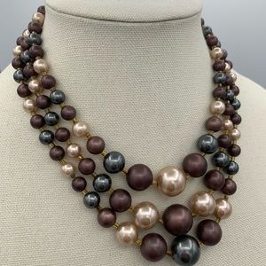 3/$30 Vintage Three Strand Necklace
